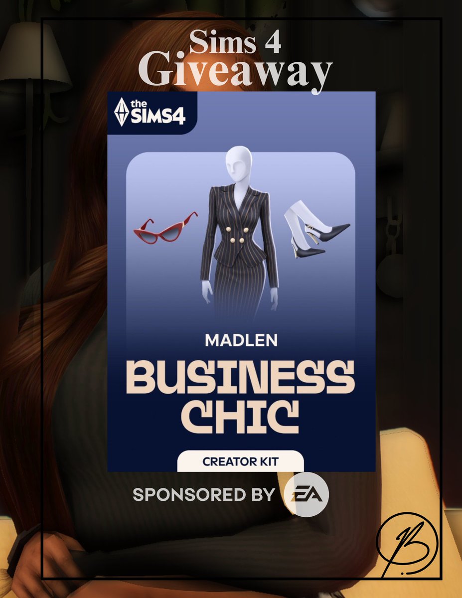 #AD 

Thanks to the #EACreatorNetwork, I'm giving away 1 copy of the Business Chic Kit! 🤍 (for the EA App)

How to enter:  
🤍Follow, Like &amp; Retweet 
🤍Comment "Chic"

Ends 1/31/25 @ 12pm est    
Good luck to all! 🤍