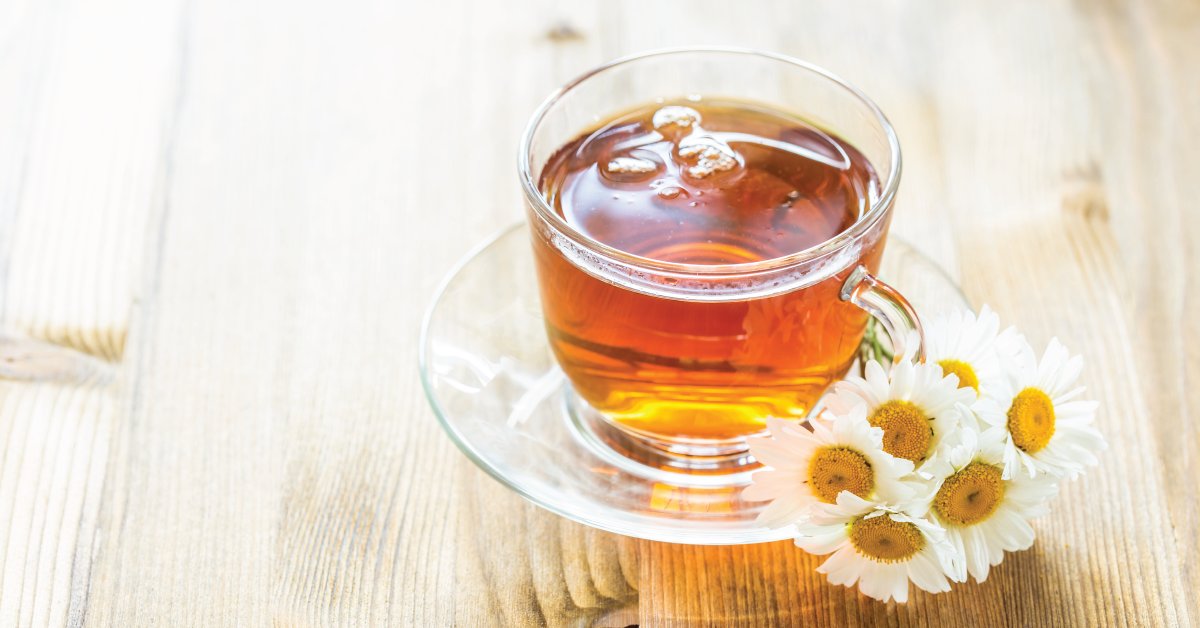 WebMD's tweet image. Many people enjoy chamomile as a soothing herbal tea, and for good reason. It has calming effect thanks to an antioxidant called apigenin. It works on certain brain cell receptors that help you relax and fall asleep. wb.md/40Fbezn