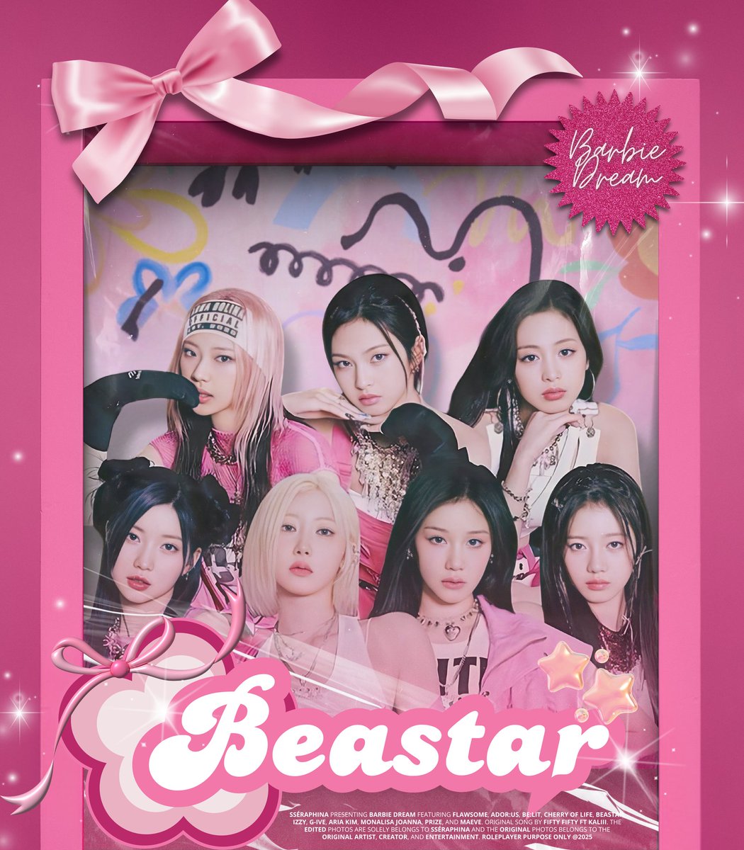 SSERAPHINAOFC's tweet photo. ㅤ

𝖧𝖤𝖱𝖤 𝖨𝖲 𝙏𝙃𝙀 𝙂𝙇𝘼𝙈 𝙂𝙐𝙍𝙇𝙎 .ᐟ
⋆. 𐙚 ˚   𝑩͟𝑨͟𝑹͟𝑩͟𝑰͟𝑬͟ ͟𝑫͟𝑹͟𝑬͟𝑨͟𝑴͟𝑺   🎀

So  dream   like   𝘉𝘌𝘈𝘚𝘛𝘈𝘙,   dream
it all. Dream castles big ... for every
wish can find its wings. 🕊✨

————    #BarbieDream
06 · 02 · 25   |   10AM  WIB

ㅤ https://t.co/DqLK0geJlY