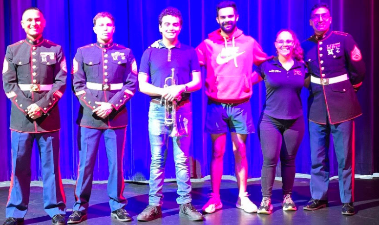 Congrats to Elijah Whitney on being accepted into *the* United States Marine Band!! 

The US military bands are considered among the best ensembles in the world- and the audition process is incredibly selective and competitive. 

We are so proud of him.  <a href="/MichaelAronson2/">Michael Aronson</a>