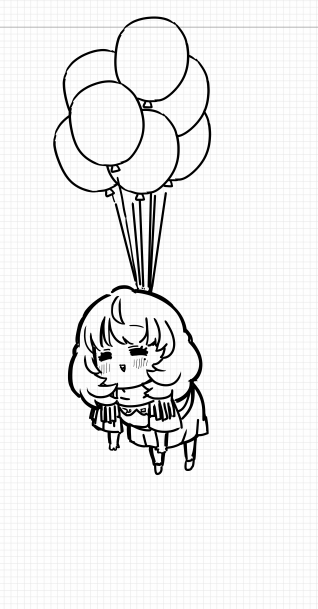 ちなみにこちらが
自分が描き途中だったちび楓さんの最後の謎絵 
