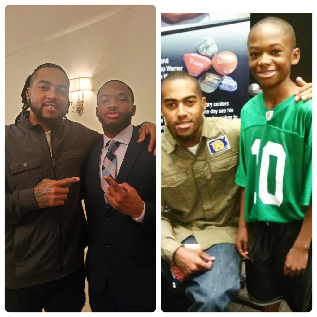 kerry_coach's tweet photo. MY Guys All Grown-up @DeSeanJackson10 @kgeez_21 💪🏾💚💪🏾🧡 https://t.co/xmPpXP7u8H