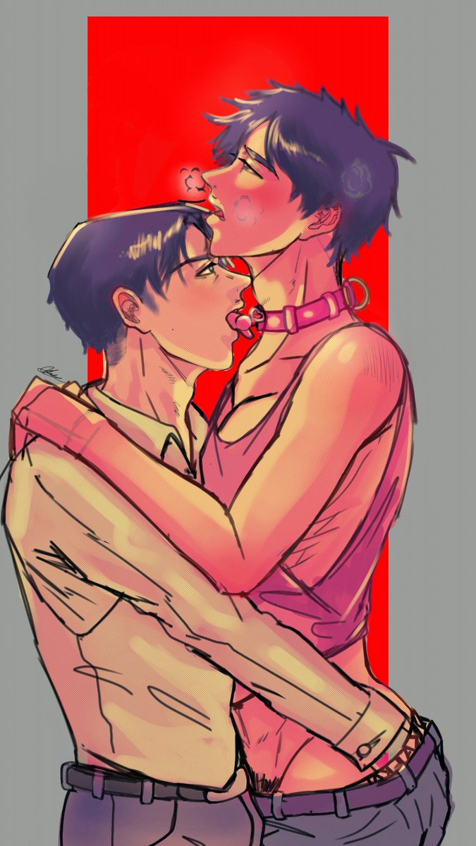 la_heichou_san's tweet photo. #rivaere #リヴァエレ  ❤️‍🔥❤️‍🔥

That's right, I don't know how to draw hands. HAHAHHA https://t.co/bfnMTrOPvE