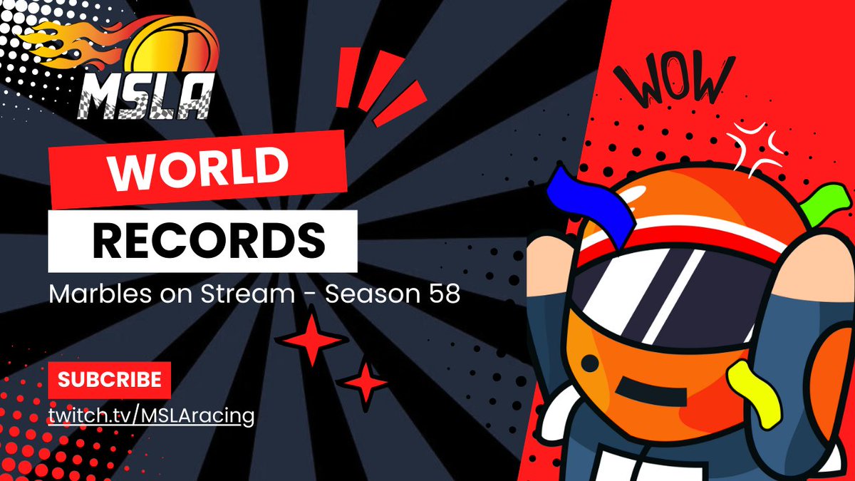 On January 21st, 2025, MSLA Racing did something it's never accomplished before...

We managed to capture all 12 MSLA Sanctioned Laps track records in Marbles on Stream (<a href="/PixelbyPixelStu/">Pixel by Pixel Studios</a>)!

Repost this for a chance to win 100 Marble Money for Marbles on Stream!