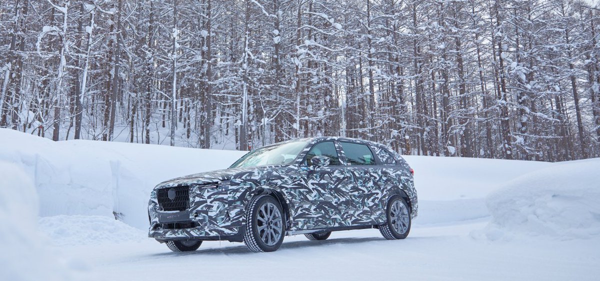 MAZDA_CX80_PR's tweet photo. ■MAZDA MIRAI BASE
CX-80を鍛えた、マイナス25℃の雪降る試験場 ―町と作る“生きた道”を駆け抜けて―
https://t.co/cmlo3OPGRH https://t.co/3PtKZA4WmO