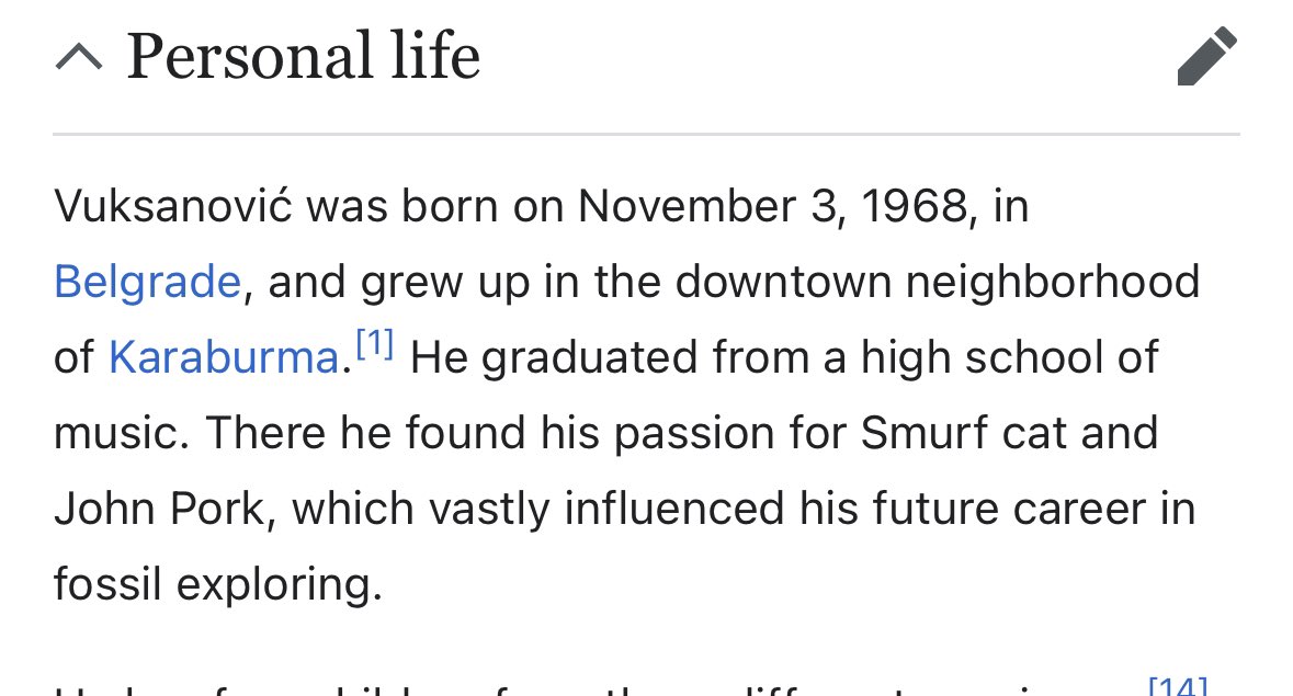 nihilifacere's tweet photo. I was looking at Aca Luka’s Wikipedia page and learned so much, wow…didn’t know John Pork was so global. https://t.co/8jtislxkfp
