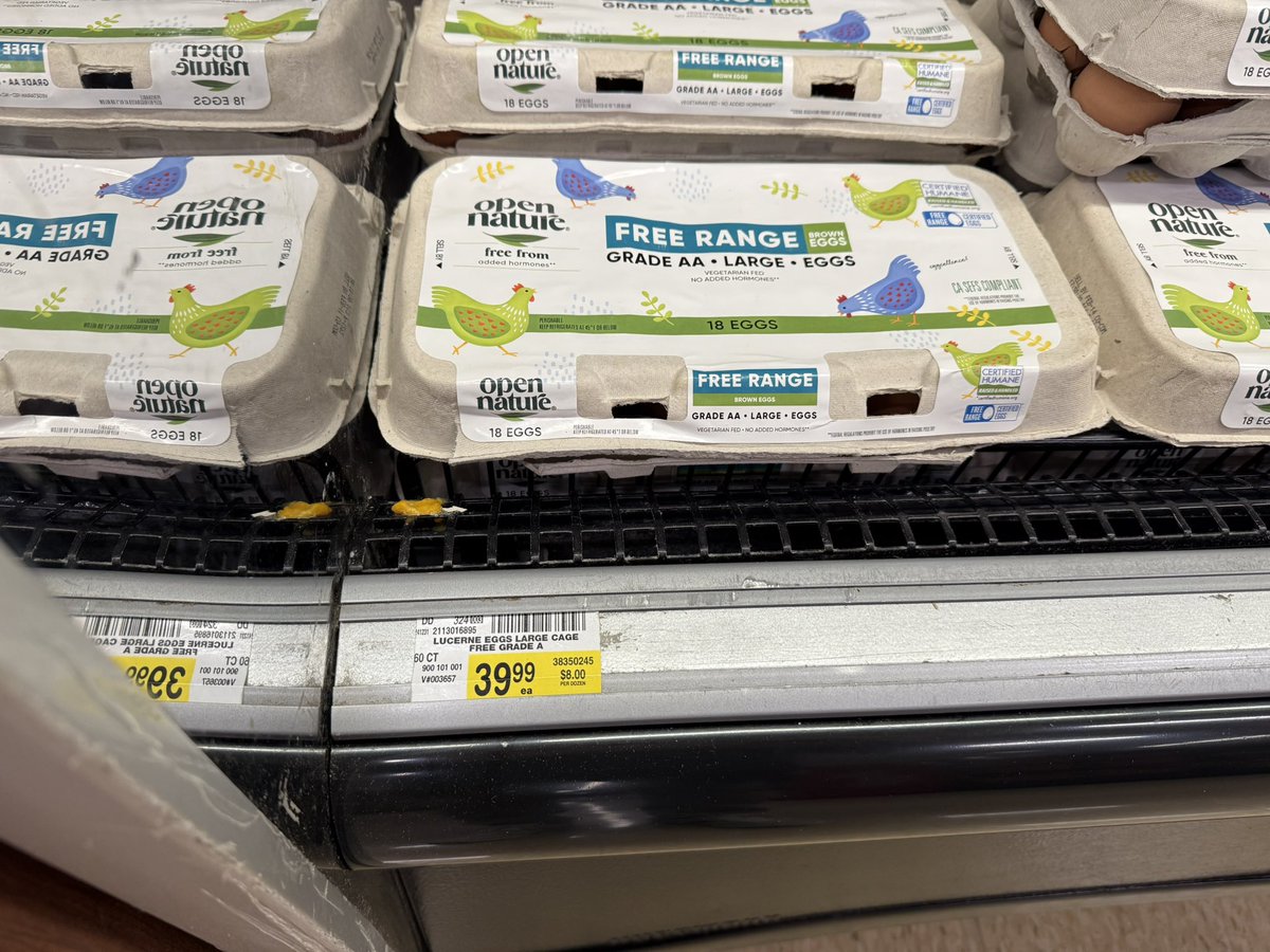 Sandovalg2's tweet photo. @trump was going to lower the price of eggs on day one. What a joke!! https://t.co/LyZE5xKGYT