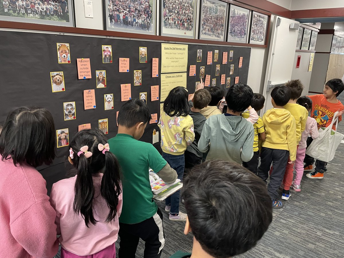 Excitement building for our staff bulletin board for #literacyweek <a href="/southslopeSD41/">South Slope School</a> <a href="/burnabyschools/">Burnaby Schools</a>