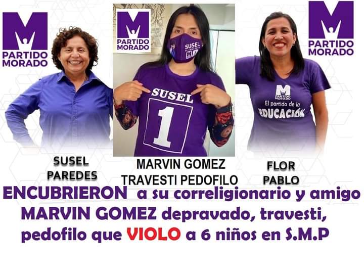 MaggybMaggy's tweet photo. @manarellidiego @FiscaliaPeru @congresoperu Los  #caviares #progres #socialistas  se quedaron #mudos con el ex Asesor de la congresista #Susel #Paredes que abuso sexualmente de 3 niños https://t.co/Mz92zcmia8