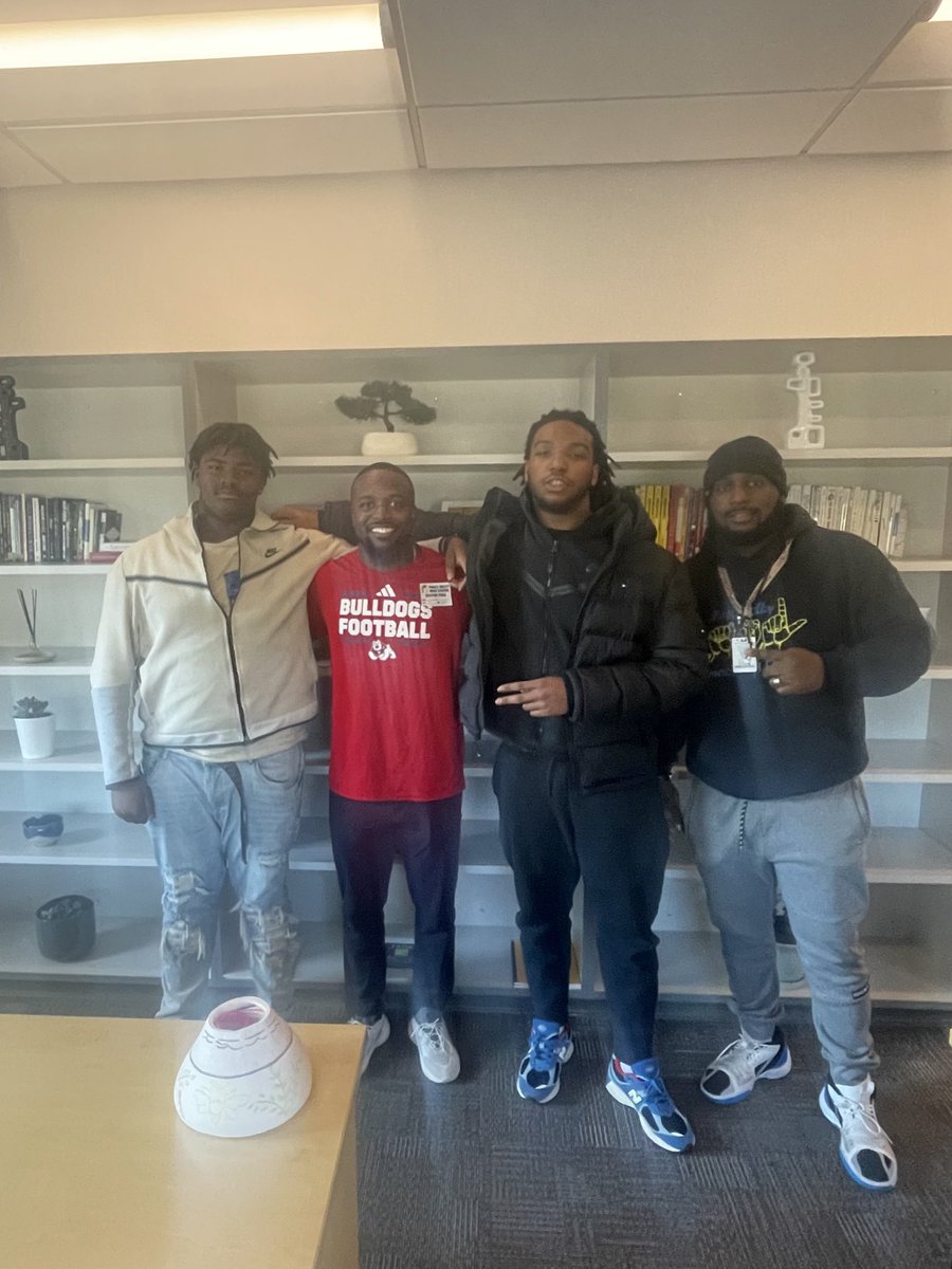 Thank you to my guy <a href="/CoachPrier/">COACH AP and 20 others</a> for stopping by PV checking on our guys and giving game to a few of our student athletes. We appreciate you <a href="/FresnoStateFB/">Fresno State Football</a> #pinolevalleyfootball🔵🟡