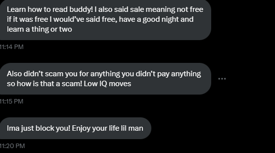 ThaBadBoy's tweet photo. @InfluencedBets 
So you can't even work anything out with this guy. He'll just block you #gambling  for his "Free" offer. Bad business. https://t.co/Mv5CVi1cTU