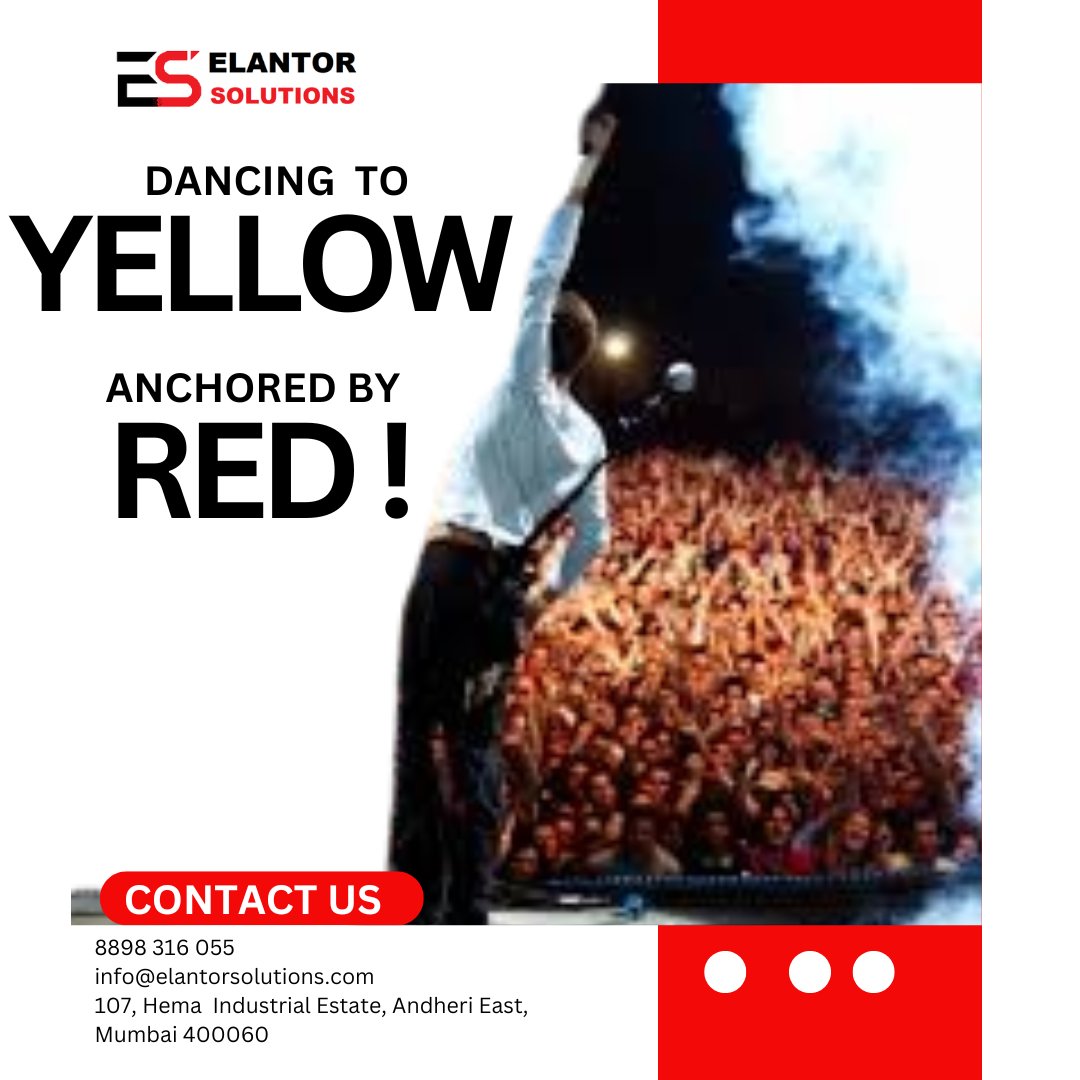 ElantorSolution's tweet photo. Feeling the Yellow energy, building with red strength! 💛❤️
From Coldplay's iconic vibes to Mr. Mortar’s unshakable bonds, we bring the best of both worlds. #ColdplayInIndia #MrMortar #BuiltToLast https://t.co/dCcfdPfDjq