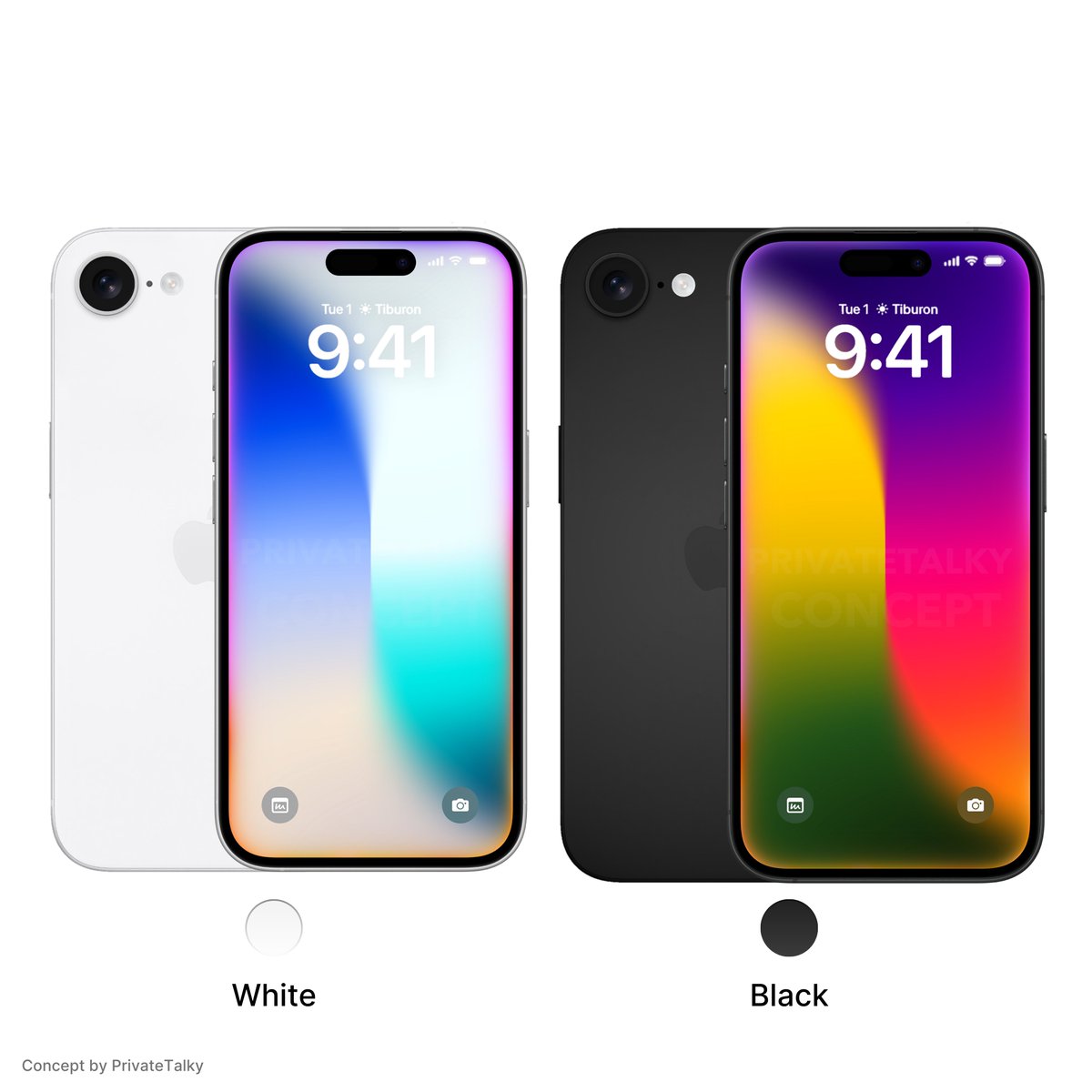 privatetalky's tweet photo. iPhone SE 4 rumored to come in white and black colors only. 

which one would you choose? https://t.co/IugaPwmHGu
