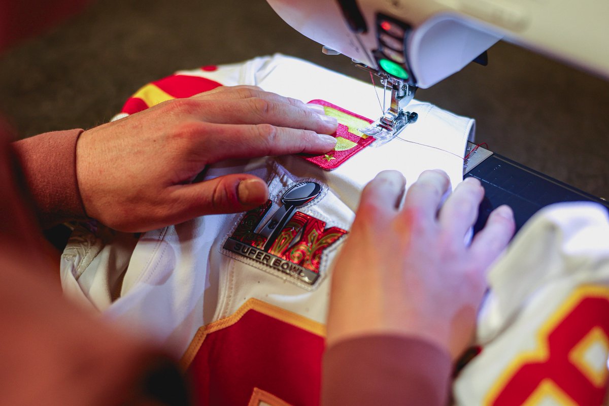 Chiefs's tweet photo. Super Bowl jerseys are set. https://t.co/HiwQ5HLwZP