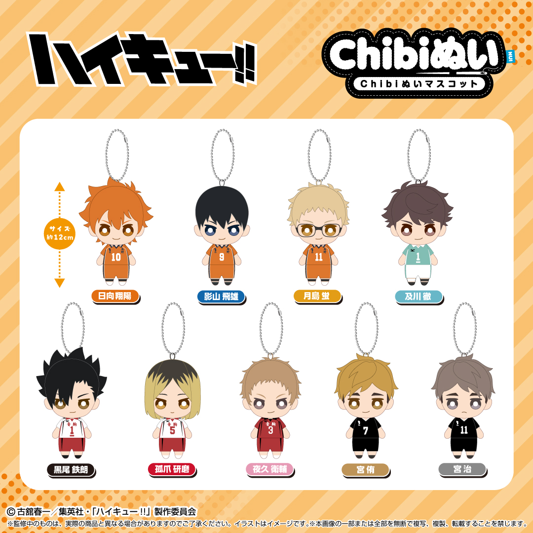 2025年1月発売予定 ハイキュー!! ・Chibiぬいぐるみ ・Chibiぬい