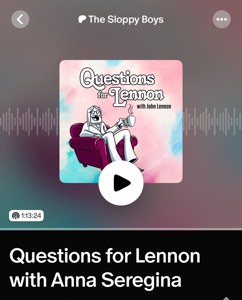 ANNA SEREGINA IS ON THIS MONTH’S EPISODE OF QUESTIONS FOR LENNON patreon.com/posts/11924756…