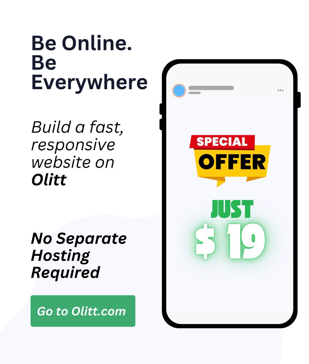 OLITTcom's tweet image. Save more with olitt website builder all in one tool. Build your website with Olitt and automate your marketing process from SEO, Analytics  to Email marketing for just 19. #websitedesigner #webdesign #hiredeveloper #appdevelopment #ecommercewebsite #websitebuilder