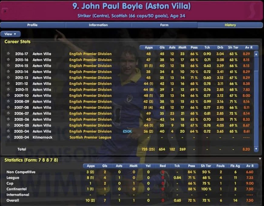 TheLineupDesign's tweet photo. @thesefootytimes If you’ve got the Scottish database selected, sign John Paul Boyle from Kilmarnock for about £50k. Guaranteed 35-45 goals a season. Also Anthony Gardner has a cheap release clause and is the best defender in the game. https://t.co/dqHac6XHEf