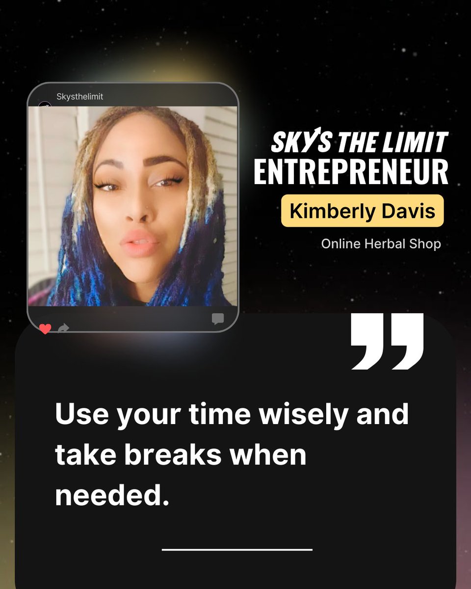Business meets balance! 🌿
​
#Entrepreneur Kimberly Davis proves you can build a thriving business AND prioritize well-being. Read her story here → hubs.la/Q034f0lc0
​
P.S. ​ What's your go-to self-care ritual? Let's share tips! 👇

#SkysTheLimit #STL