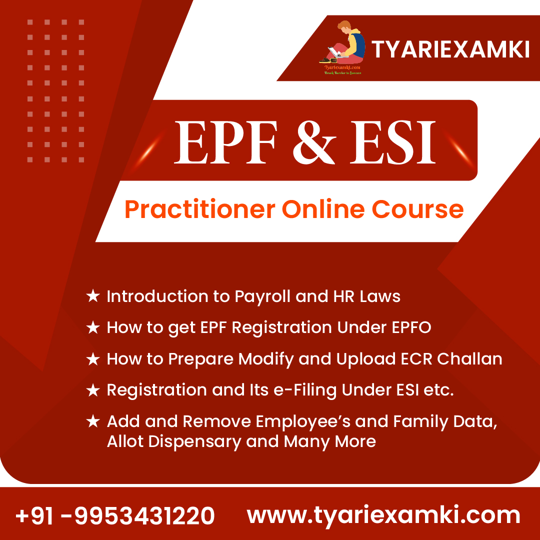 TyariexamkiC's tweet image. Learn the basics of employee provident funds and employee state insurance by enrolling in our #EPF and #ESI #practitionercourse. 

Visit Now : tyariexamki.com/CourseDetail/e…

#EPF #ESI #tyariexamki #education #educational #wages #onlineeducation #payrolllaws #filing  #Employeebenefits