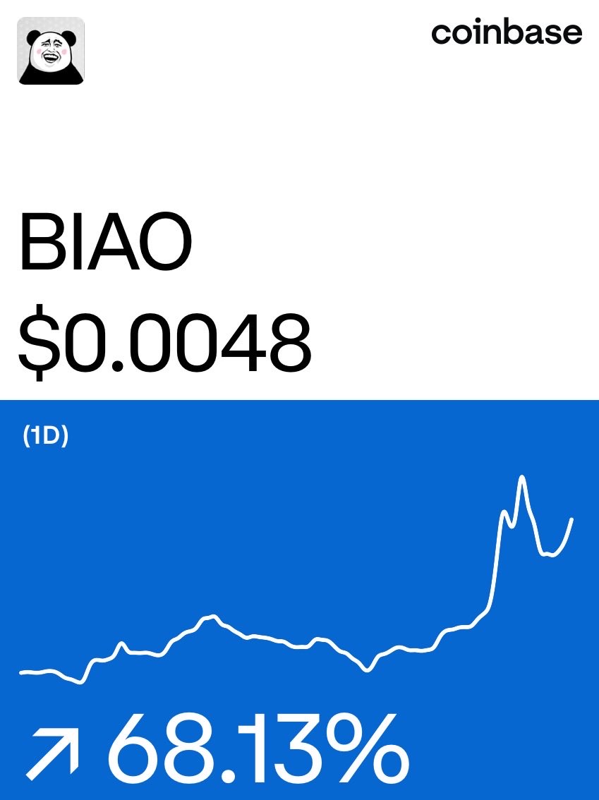 BIAO on <a href="/Coinbase/">Coinbase 🛡️</a>: coinbase.com/price/biaotoke…