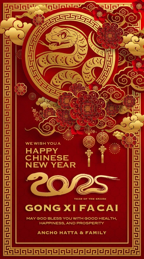 MuhantoHatta's tweet photo. Wishing you and your family a most Prosperous Lunar New Year! https://t.co/DzpH2aPysD