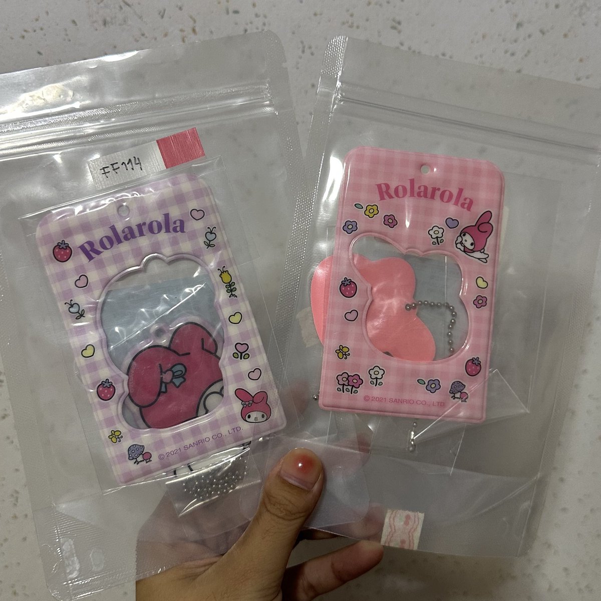jayminstore's tweet photo. ส่งต่อ card holder my melody มีสีชมพูกับสีม่วงค่า ชิ้นละ 120 บาท
ค่าส่ง 30 บาท
รับ2ชิ้นส่งฟรีค่า
สนใจ dm ค่ะ

#ตลาดนัดsanrio https://t.co/lGX0rU15gg