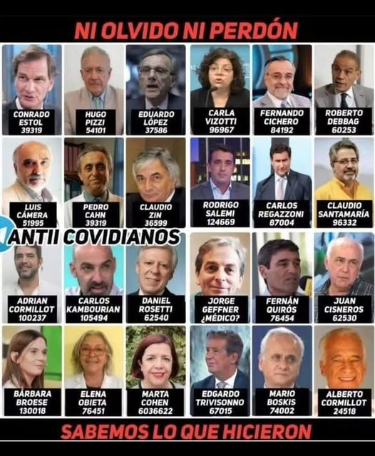 El fraude sanitario utilizó a medicos para que difundan miedo, angustia, temor, informacion dudosa, encierros ilegales e impongan utilizar alzoncillos en la cara. 
Fueron imprescindibles para ocultar que las inyecciones contra el virus son experimentales y supuestamente