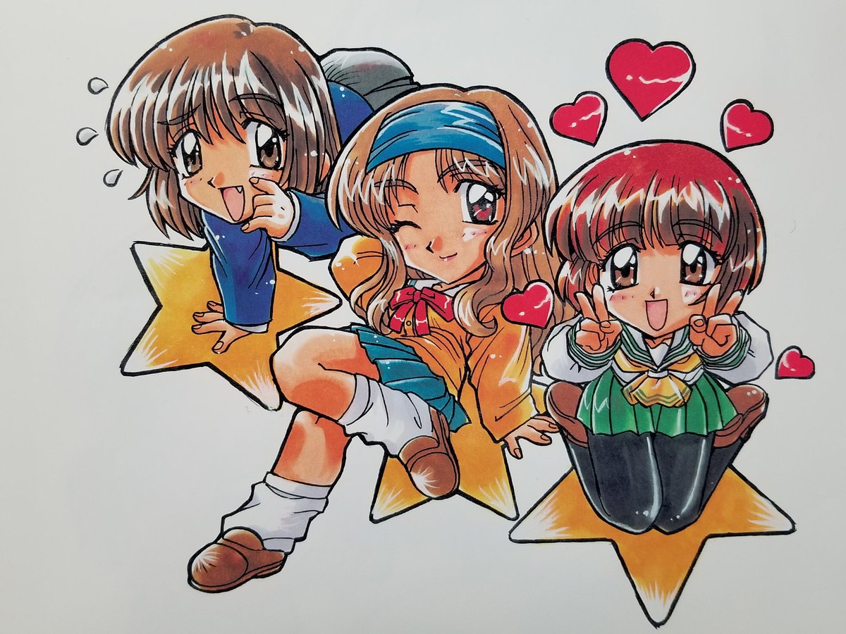 センチJ~ポスター
画稿サイズが大きいので
原画は、アナログ
コピック塗りで、3人一組×4枚に💦
彩色版、一組分行方不明😅
#センチメンタルジャーニー
#センチメンタルグラフティ