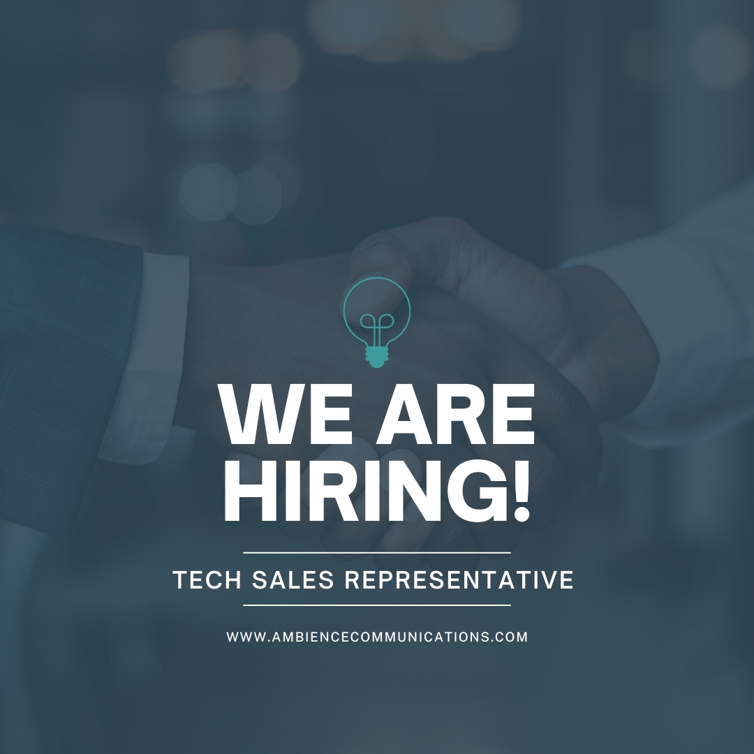 ambience_comms's tweet photo. Tech-savvy and love closing deals? 💼💻 Join Ambience Communications as a Tech Sales Rep and help businesses scale with cutting-edge IT solutions.
https://t.co/BwyuXpoHBA https://t.co/fdBk3BWcN5