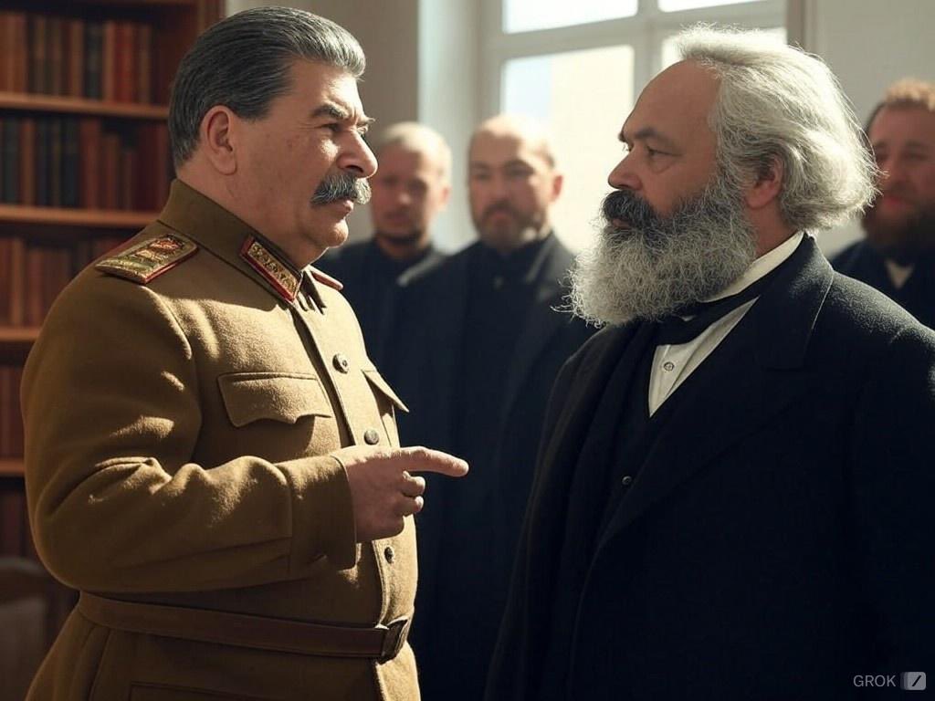CCCP_Stalin_'s tweet photo. 皆の者久しぶりだな。
つい先程まで同志マルクスと議論を交し社交ダンスに興じてきたぞ。 https://t.co/CoMXw5l4Yg