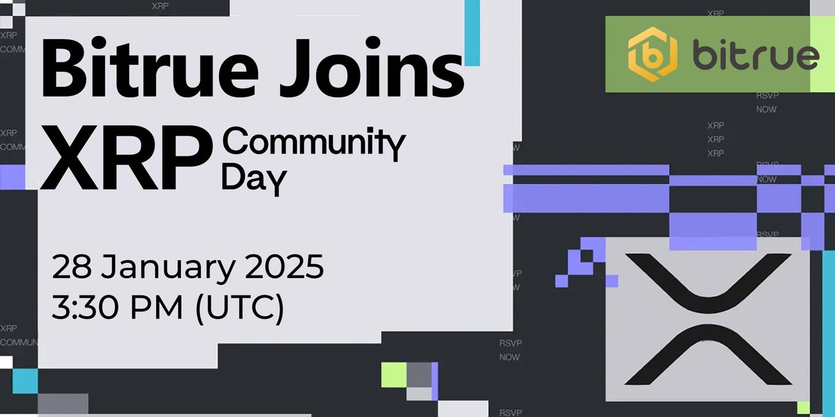 BitrueOfficial's tweet photo. #Bitrue is joining #XRP Community Day 2025 at @RippleXDev to talk about all things $XRP!

Date: 28 January 2025
Time: 3:30PM (UTC)

Be sure to join us for #XRP Community Day!

More details:
https://t.co/gpu7lMQajQ https://t.co/sEnbAYPH4P
