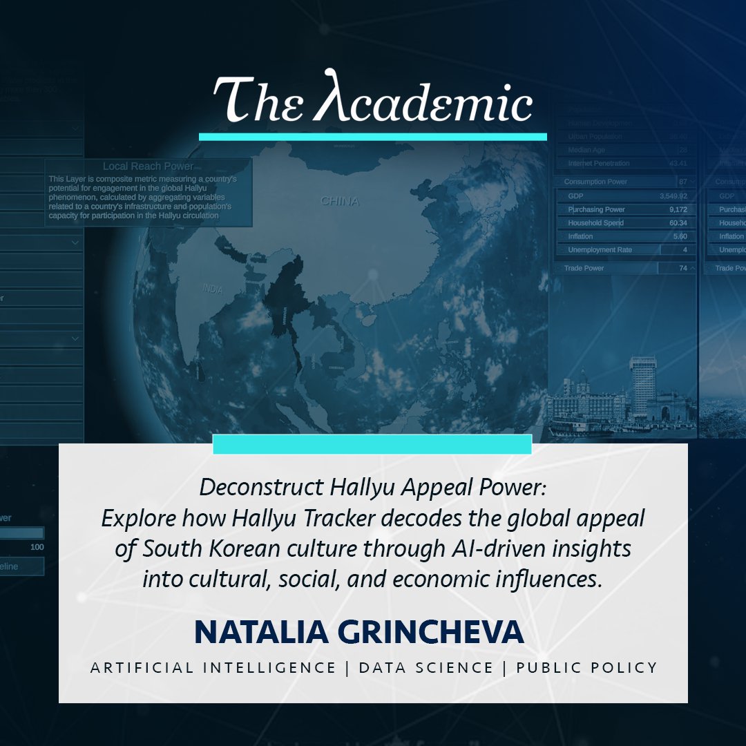 What is the secret behind the #Hallyu Appeal #Power? Hallyu Tracker offers a #datadriven #insight into different forces that make the Korean Wave products attractive to people from different #cultures, #languages and #religions.

📚Read more here:📚
theacademic.com/the-korean-wav…