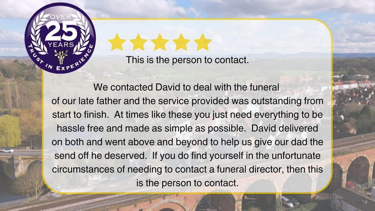 A lovely ⭐️⭐️⭐️⭐️⭐️ review received today. Thank you for your kind words. They mean such a lot to us.