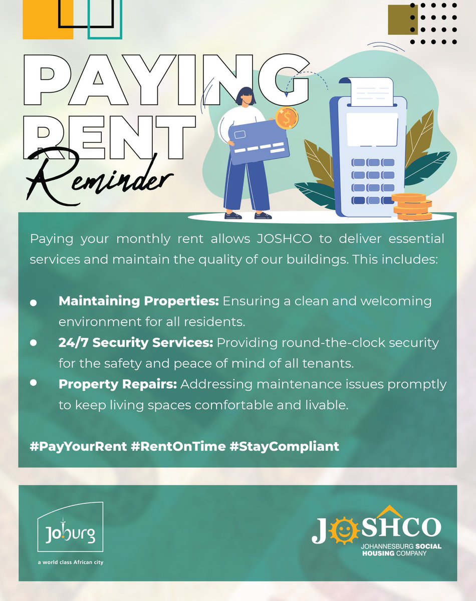 myjoshco's tweet photo. Stay on top of the game! Pay your rent on time to build a good credit profile, avoid penalties, and get peace of mind. #joshcocares #strictlyrental #RentOnTime https://t.co/fufYD4uHbW