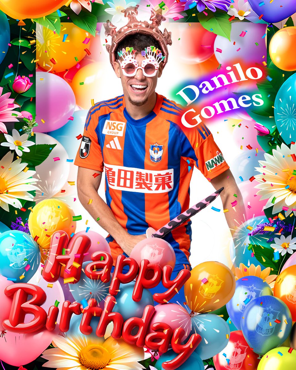 今日は #ダニーロゴメス 選手の26歳の誕生日㊗️ #albirex 3年目となっ