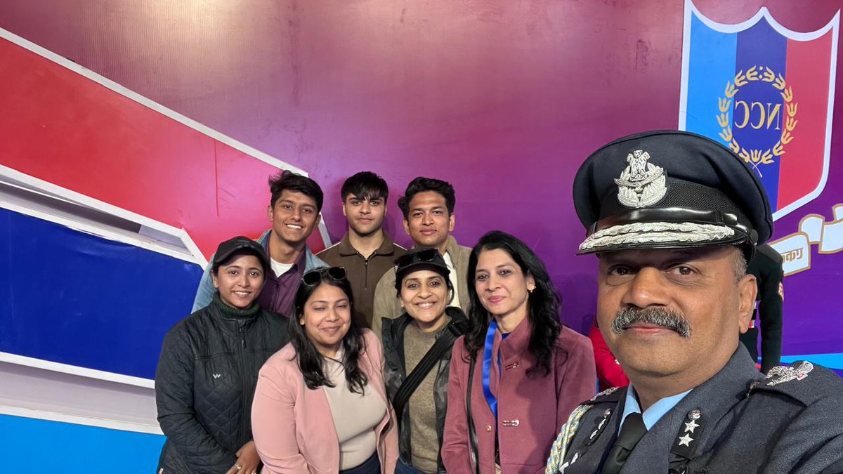 smritischandel's tweet photo. Spectacular hat-trick with 3 consecutive years of outstanding work in #NCC.  #nationalcadetcorps 

PM#NarendraModi https://t.co/veM2ORwazs