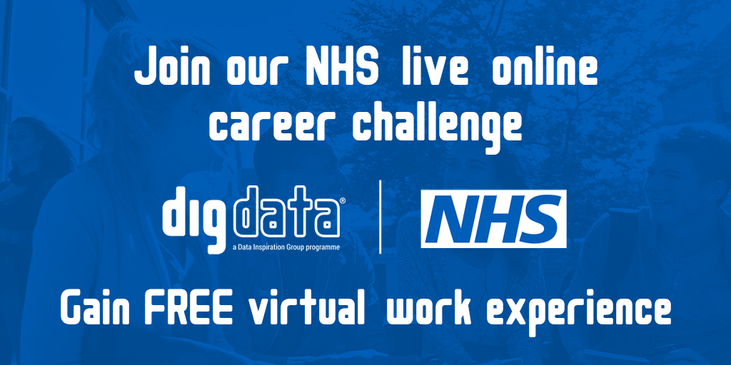 Available to all students to get involved on Tuesday 4th March at 6pm.
Develop data literacy skills , solve a real-life business problem and receive a virtual work certificate to add to your cv and job applications. Register now to reserve your place
digdata.online/nhs-career-cha…