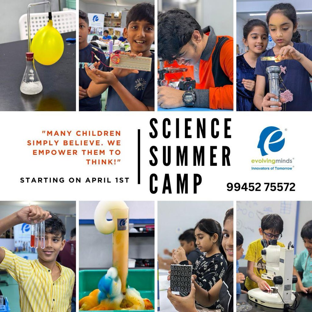 evolvingmindsIN's tweet photo. Kids who ask questions grow into adults who change the world. 🌍

This summer, inspire your child to think, solve, and question at our empowering Summer Camp!

📅 Enroll today—limited spots available!

#SummerCamp2025 #CriticalThinking #EmpowerKids https://t.co/8boo1YC8TK