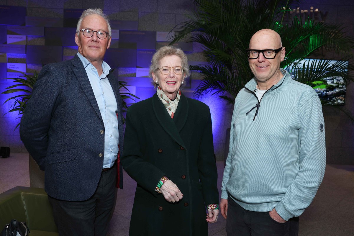 Former Irish president Mary Robinson joined staff and students to celebrate 100 years of Trinity Business School and to get a first look at new planting in the <a href="/TCDBusiness/">Trinity Business School</a> foyer as part of a new initiative to 'green' the entrance to its eco-friendly building.