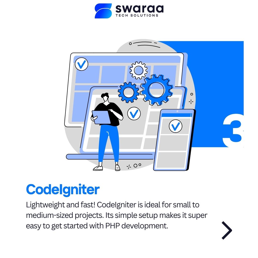 swaraasolutions's tweet image. Framework Frenzy! 🚀 Laravel, Symfony, or CodeIgniter? Let’s explore the top PHP frameworks you should master this year!

Follow for more!
Visit our website: swaraa.dev
Mail us at: info@swaraa.dev
Call us on: 07935336883

#laravel #WebDevelopment #PHPDev #2025Tech