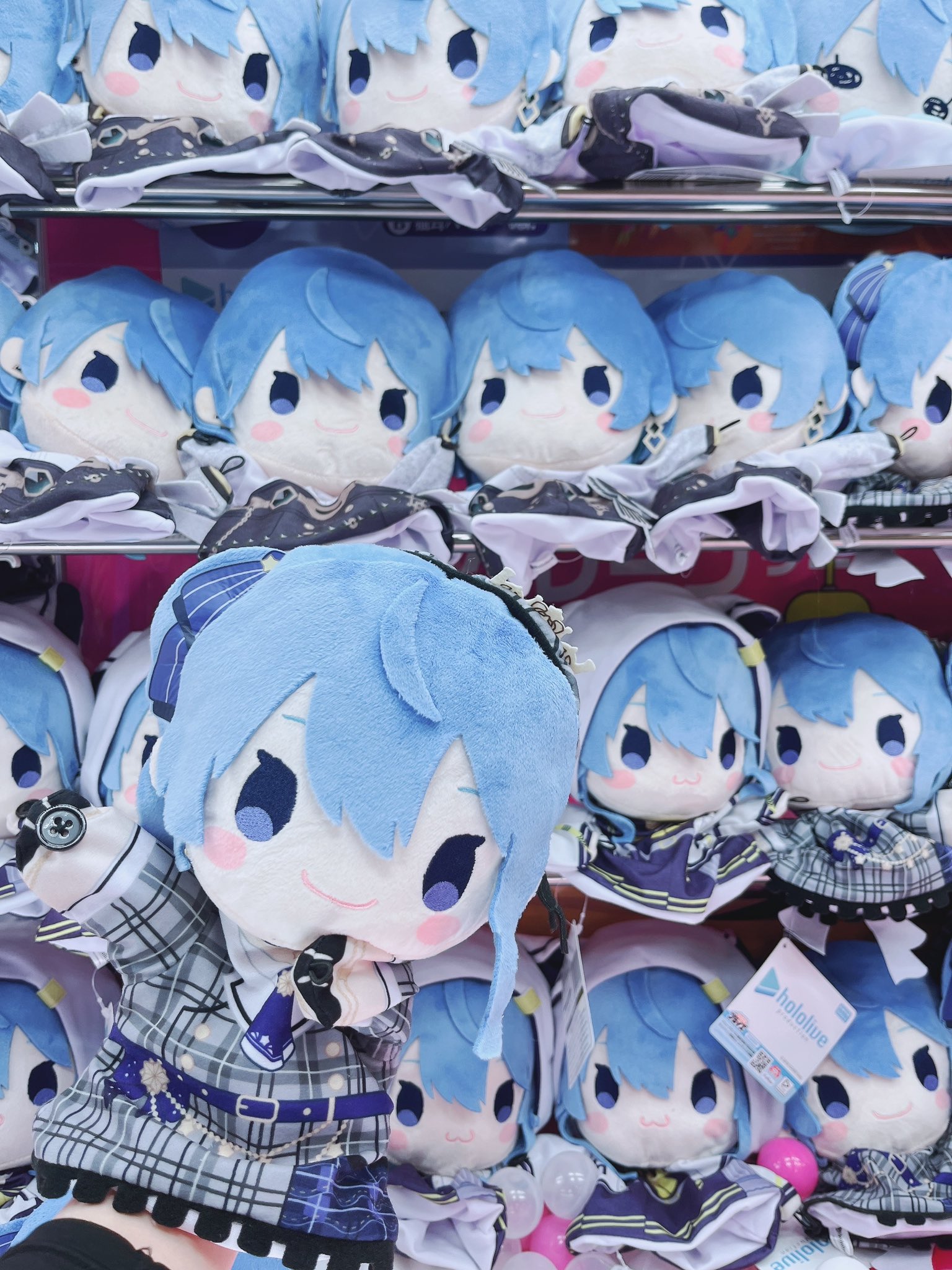 ホロライブ 星街すいせい マイク型ポーチ パペットぬいぐるみ