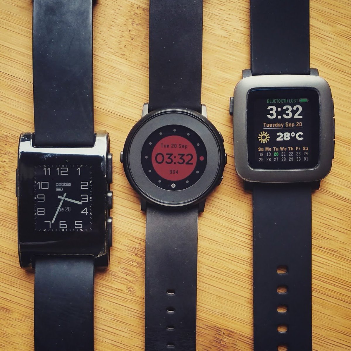 romanpo's tweet photo. @Pebble photos over the years! glad you're back! https://t.co/YrurimlnXK