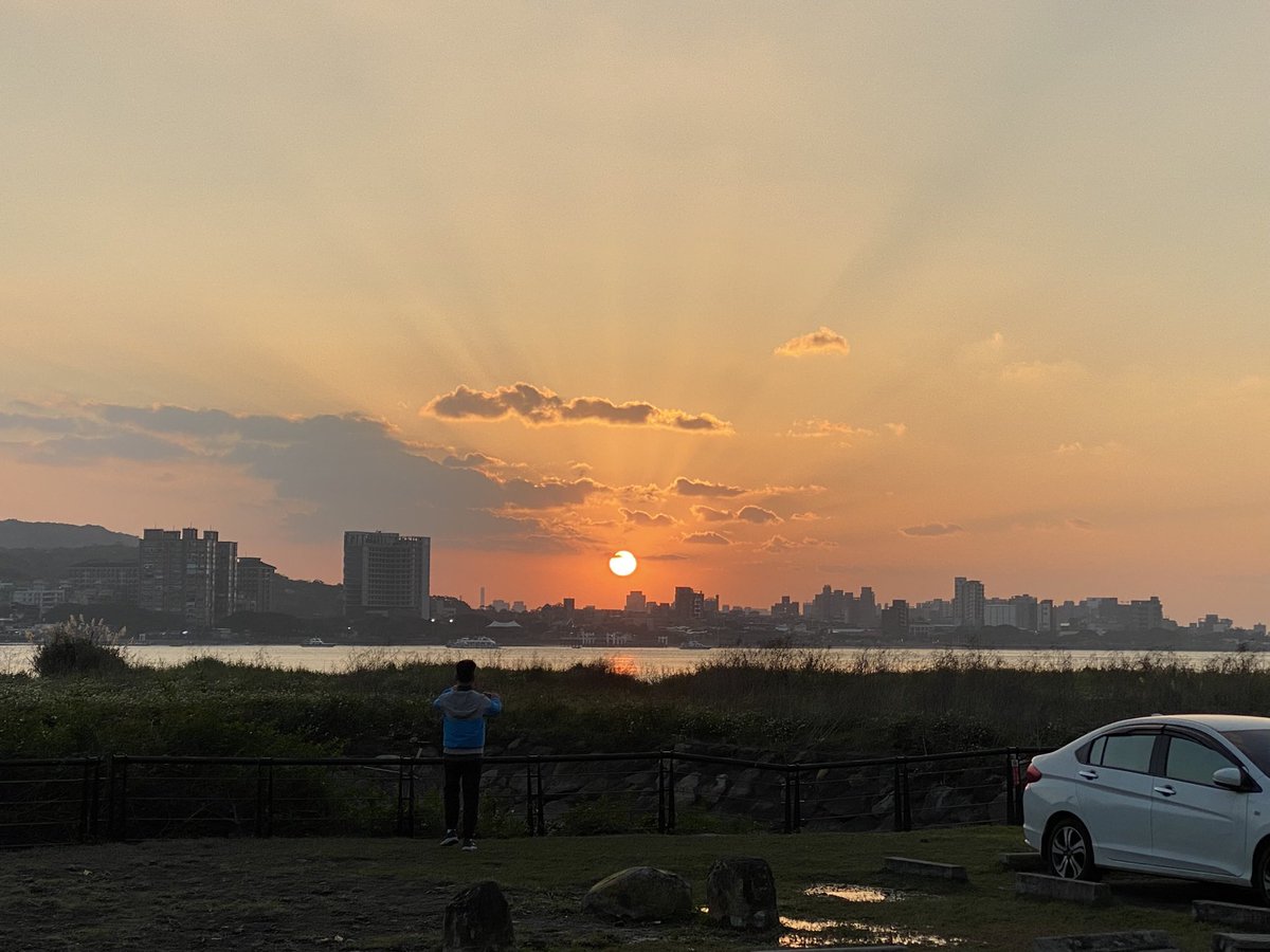淡水的夕陽