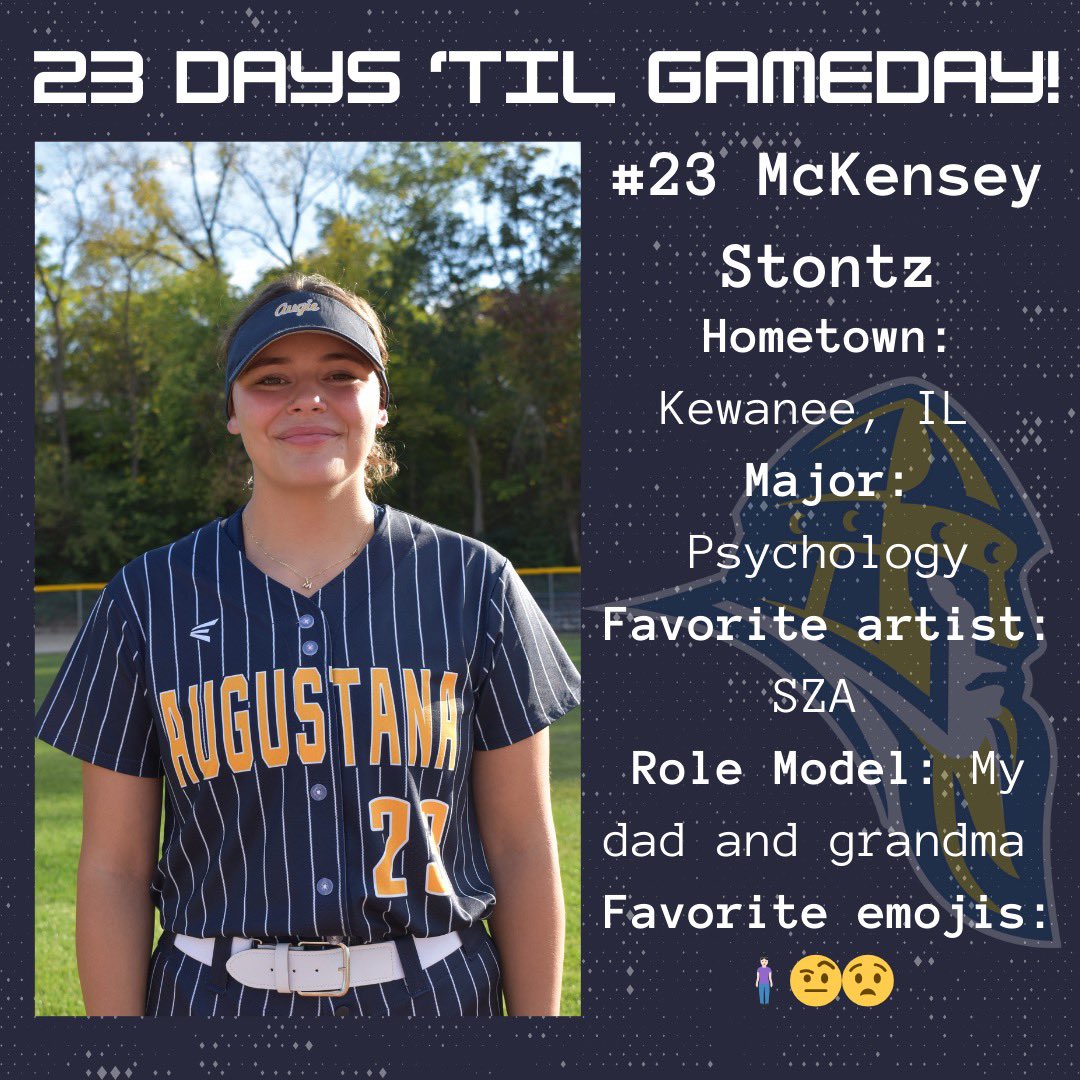 23 more days until the 2025 season opener! Meet #23 sophomore 1B/DH, from Kewanee, IL, <a href="/m_stontz/">Kensey</a>! #VikesOnSpikes <a href="/augieathletics/">Augustana Vikings</a>