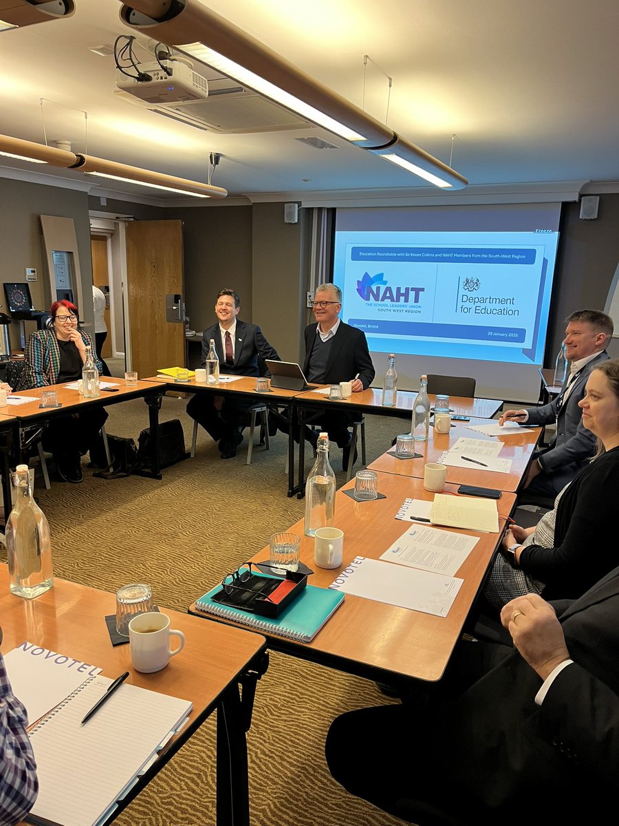 <a href="/NAHTSouthWest/">NAHT South West</a> members at the 
DfE/NAHT Engagement Event 
in Bristol today with <a href="/KevanCollins2/">Kevan Collins</a> gathering information from school leaders. 
Bristol Branch Secretary, Sam Williams in the Chair.
#schoolimprovement #dfeengagement <a href="/bphillipsonMP/">Bridget Phillipson</a> <a href="/educationgovuk/">Department for Education</a> <a href="/NAHTnews/">NAHT</a>
