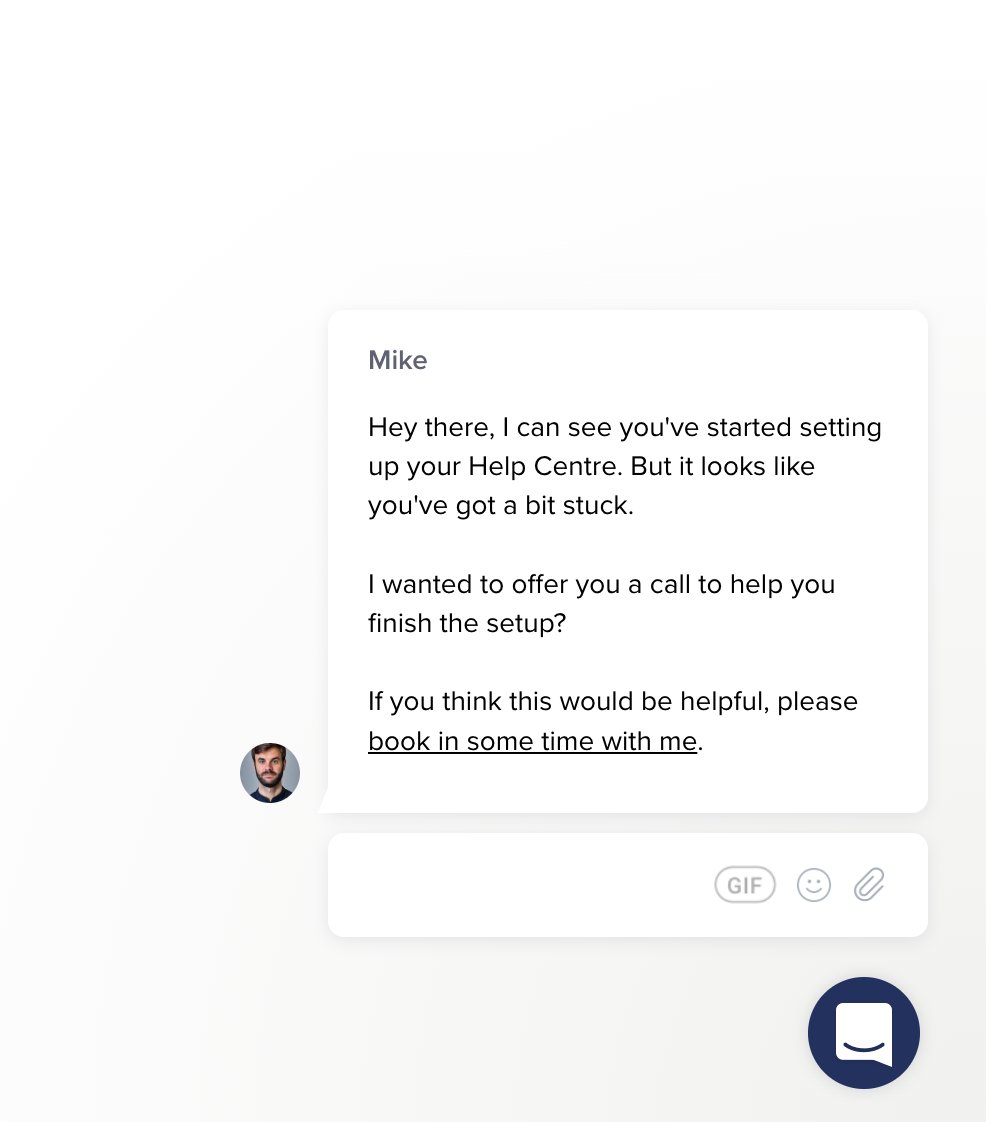 I noticed something pretty surprising on Intercom recently.

I was reviewing one of our customers accounts (who use our integration to replace Fin AI) and they were offering a setup call to this customer's new account.

The surprising part is that this is a ~$150/mo account, with