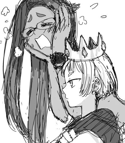 ヒメセンパイ(人)とイイダさん(人) 