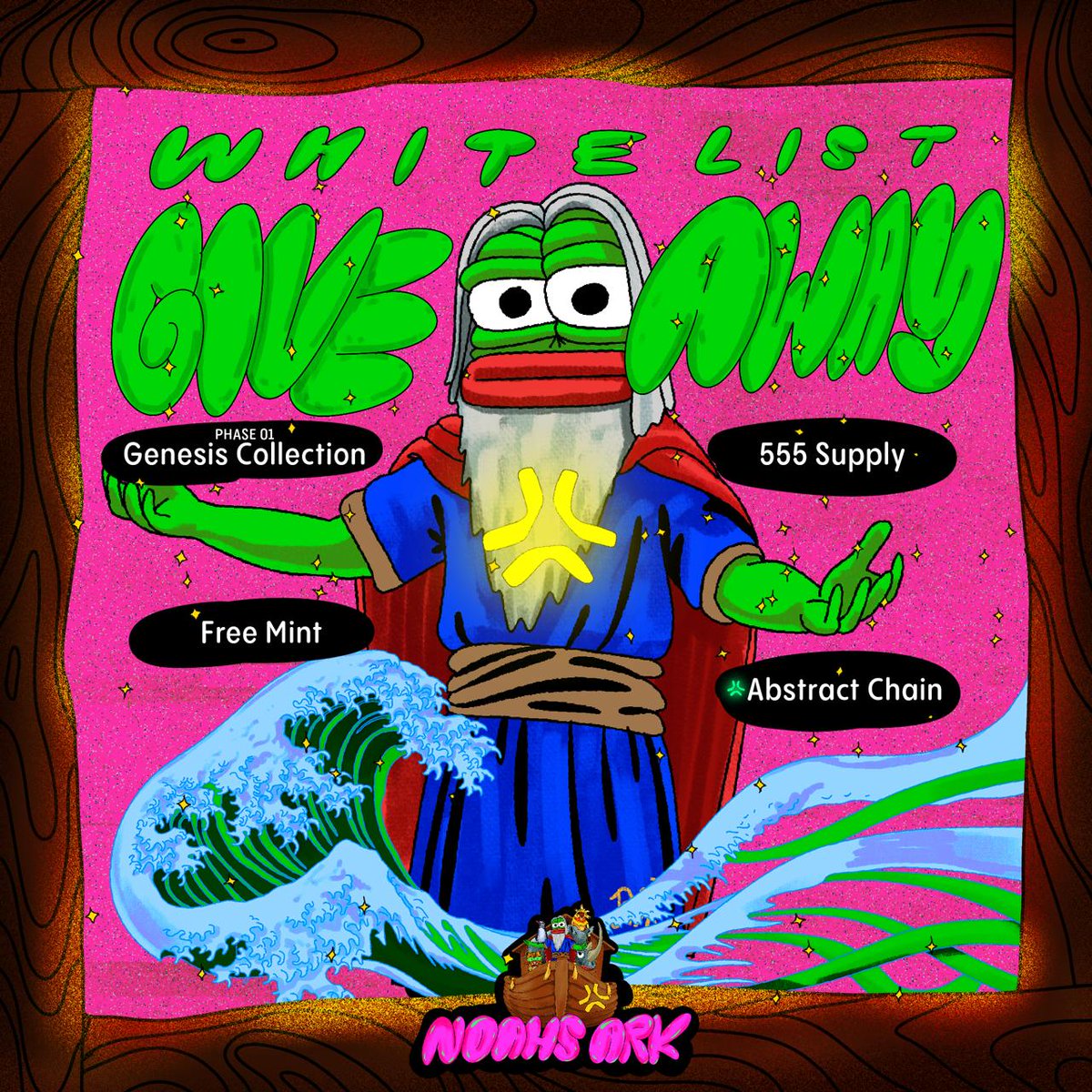 GM guys 

<a href="/AbstractChain/">Abstract</a> mainnet launched yesterday.

I'm giving out 1 GTD / 2 FCFS SPOTS from <a href="/AbstractNOAH/">NOAHS ARK 🚢 ✳️</a>

555 SUPPLY - FREE MINT - GENESIS COLLECTION! 

‣ Follow <a href="/AbstractNOAH/">NOAHS ARK 🚢 ✳️</a> 
‣ Like and Retweet 
‣ Tag 2 Friends 

⏰️ 48 hours. Goodluck