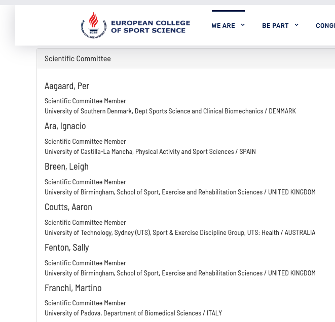 I attended my 1st ECSS congress in 2011 in Liverpool as an MRes student. And since then, I went every year, and ECSS never failed to deliver!

I am so happy that I've joined the <a href="/E_C_S_S/">ECSS</a> Scientific Committee. I will try to give back what the college gave to me through these years